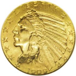 1909 $5 MS66 NGC. A boldly struck and exceptional coin 