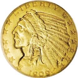 1909-O $5 MS63 PCGS. 