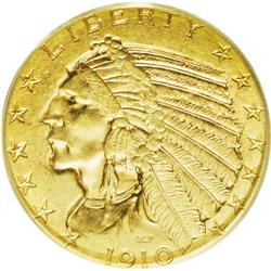 1910-D $5 MS64 PCGS. After the enormous coinage for th 