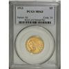 Image 3 : 1913 $5 MS63 PCGS. Sharply struck and lustrous with co 