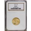 Image 1 : 1915 $5 MS62 NGC. A somewhat granular yellow-orange ex 