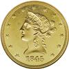 Image 1 : 1845-O $10 AU58 NGC. Breen-6870, "Very rare." The date 
