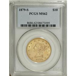 1879-S $10 MS62 PCGS. The 1879-S is the most available 