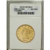 Image 1 : 1881-CC $10 --Cleaned--ANACS. AU53 Details. A sharp and 