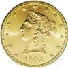 Image 1 : 1902-S $10 MS66 PCGS. This clean-cheeked high grade Li 