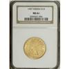 Image 1 : 1907 $10 No Periods MS61 NGC. The yellow-gold surfaces 