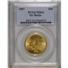 Image 1 : 1907 $10 No Periods MS63 PCGS. The central obverse dev 