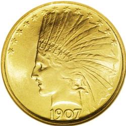 1907 Indian $10 No Periods MS63 NGC 