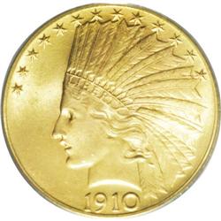 1910 $10 MS66 PCGS. Scintillating luster and remarkabl 