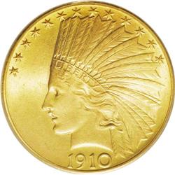 1910 $10 MS66 PCGS. Despite a rather low mintage of 31 