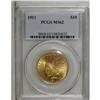 Image 1 : 1911 $10 MS62 PCGS. This well-defined orange-gold piec 