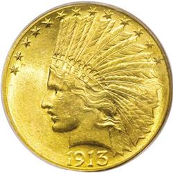 1913-S $10 MS63 PCGS. 