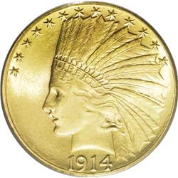 1914-S $10 MS64 PCGS. The ''14-S Indian Head eagle is 