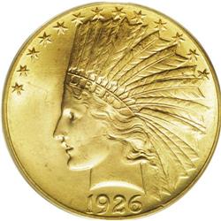 1926 $10 MS66 PCGS. Ex: Duckor. The 1926 ten dollar, u 
