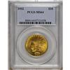 Image 1 : 1932 $10 MS64 PCGS. This butter-yellow near-Gem has a 
