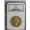 Image 3 : 1852-O $20 AU53 NGC. The 1852-O is readily available i 