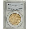 Image 3 : 1874-S $20 MS61 PCGS. A frosty Mint State example with 