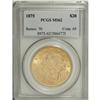 Image 3 : 1875 $20 MS62 PCGS. This frosty Mint State piece has b 