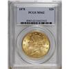 1878 $20 MS62 PCGS. A highly lustrous honey-gold examp 