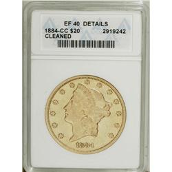 1884-CC $20 --Cleaned--ANACS. XF40 Details. Within LIBE 