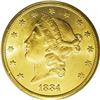 Image 1 : 1884-CC $20 MS61 PCGS. A sharply struck Carson City do 