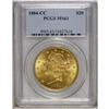 Image 3 : 1884-CC $20 MS61 PCGS. A sharply struck Carson City do 