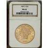 Image 1 : 1889-S $20 MS62 NGC. This fully lustrous double eagle 