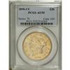 Image 1 : 1890-CC $20 AU55 PCGS. Variety 1-A. Boldly defined wit 
