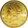 Image 1 : 1890-S $20 MS63 PCGS. A splendid double eagle with bri 