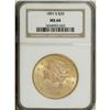 Image 3 : 1891-S $20 MS64 NGC. The 1891-S is a common date in lo 