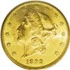 Image 1 : 1892-S $20 MS64 PCGS. This fully lustrous near-Gem has 