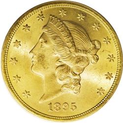 1895 $20 MS64 PCGS. More than one million double eagle 
