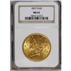 Image 1 : 1897-S $20 MS63 NGC. A visually appealing example, bol 