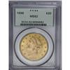 Image 1 : 1898 $20 MS62 PCGS. A nicely struck yellow-orange exam 