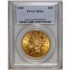 Image 1 : 1903 $20 MS64 PCGS. The straw-gold centers give way to 
