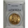 Image 1 : 1904 $20 MS64 PCGS. A highly lustrous butter-yellow ex 