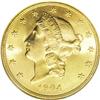 Image 1 : 1904 $20 MS65 NGC. Exceptional mint luster characteriz 