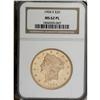 Image 1 : 1904-S $20 MS62 Prooflike NGC. Bright prooflike peach- 