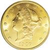 1907-D $20 MS65 PCGS. Brilliant and satiny. A splendid 