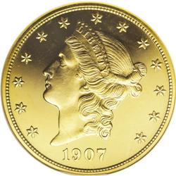 1907 $20 Liberty PR65 Cameo NGC. This was a transition 