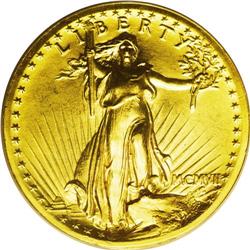 1907 $20 High Relief, Wire Rim MS63 PCGS. The High Rel 