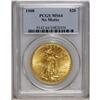 Image 1 : 1908 $20 No Motto MS64 PCGS. Long Rays Obverse. A refr 