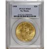 Image 1 : 1908 $20 No Motto MS65 PCGS. The butter-yellow surface 
