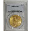 Image 1 : 1909 $20 MS62 PCGS. Well struck with orange-tinged yel 