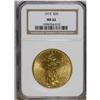 Image 1 : 1915 $20 MS62 NGC. Nicely struck with softly lustrous 