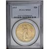 Image 1 : 1915 $20 MS63 PCGS. Nicely struck and highly lustrous. 