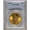 Image 1 : 1915-S $20 MS64 PCGS. Vivid bright yellow color with p 
