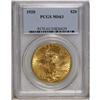 Image 1 : 1920 $20 MS63 PCGS. Boldly struck with soft, frosty lu 