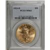 Image 1 : 1923-D $20 MS64 PCGS. A solidly struck wheat-gold piec 