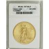 Image 1 : 1924-D $20 --Cleaned--ANACS. MS60 Details. The mintage 